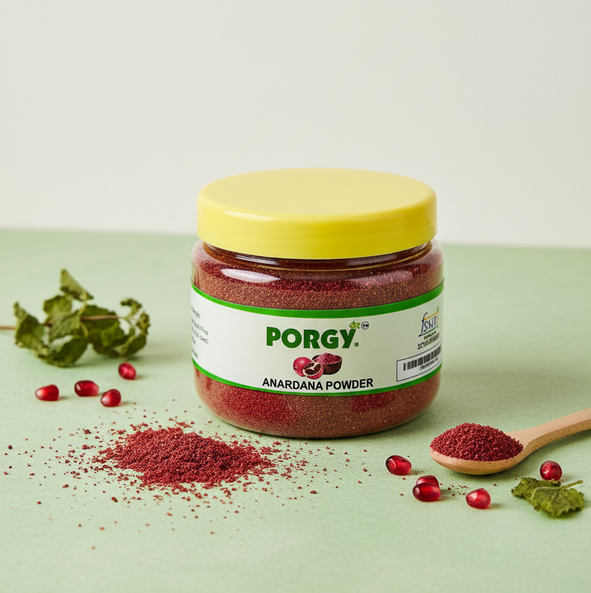 PORGY Anardana Powder – 100g Tangy and aromatic pomegranate seed powder
