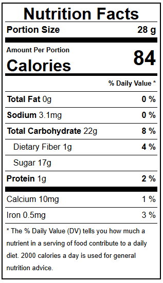 PORGY Black Raisins – 250g Premium handpicked raisins with natural sweetness