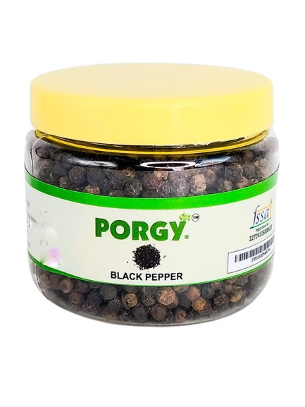 PORGY Black Pepper Whole – 75g Premium handpicked peppercorns