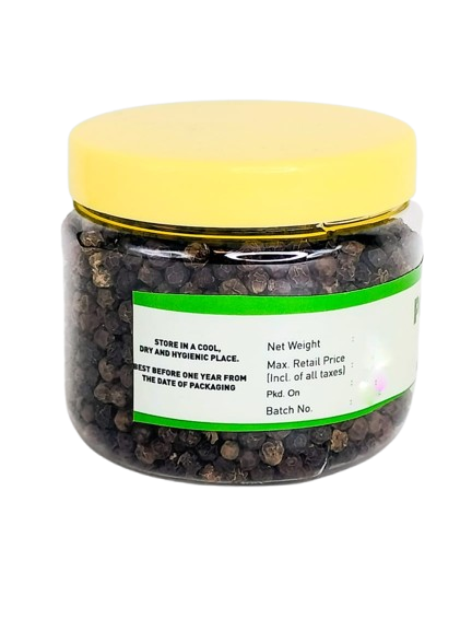 PORGY Black Pepper Whole – 75g Premium handpicked peppercorns