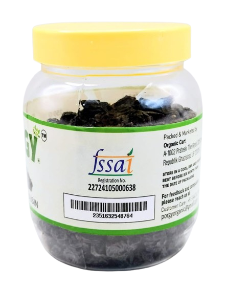 PORGY Black Raisins – 250g Premium handpicked raisins with natural sweetness