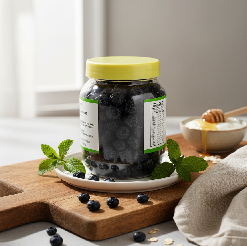 PORGY Dried Blueberries – 250g Premium, naturally sweet and rich in antioxidants