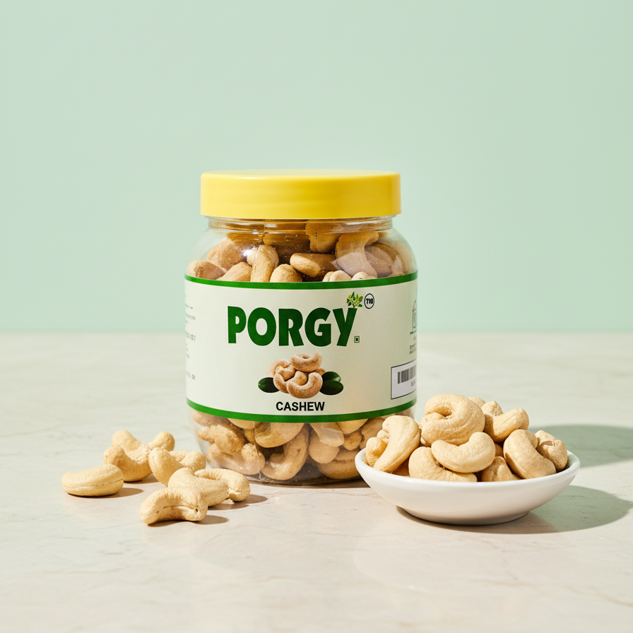 PORGY Cashew W180 – 250g Handpicked bold fresh kaju