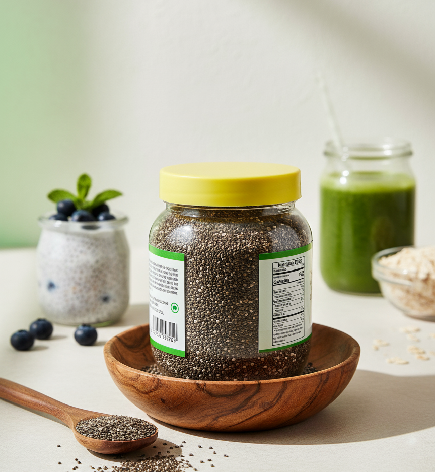 PORGY Chia Seeds – 400g Natural superfood rich in omega-3, protein and fiber