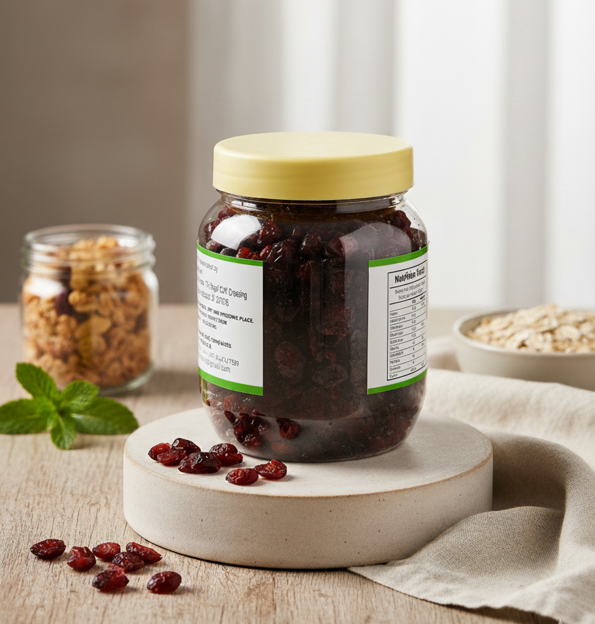 PORGY Dried Cranberries – 250g Premium, naturally tangy and sweet dried berries