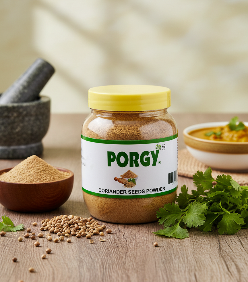 PORGY Dhaniya Powder – 250g Fresh coriander for curries, chutneys