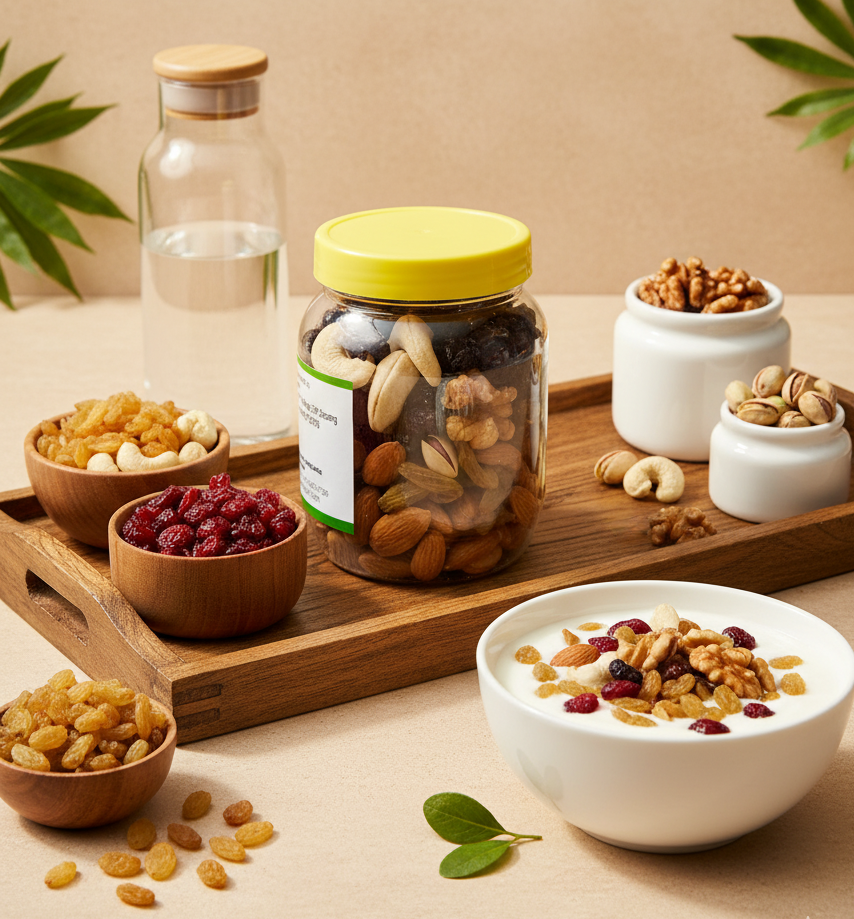 PORGY Dry Fruit Mix – 450g Almonds, Raisins, Cranberries, Cashews, Pistachios, Walnuts