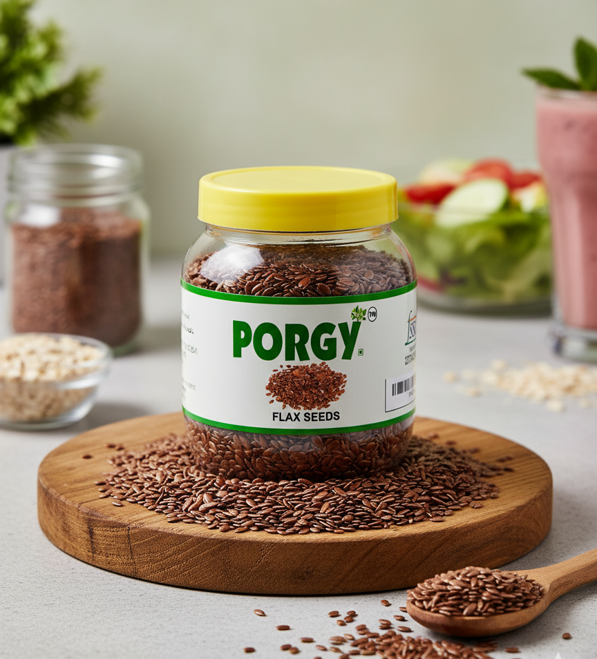 PORGY Flax Seeds – 250g Omega-3, fiber and protein rich seeds for heart