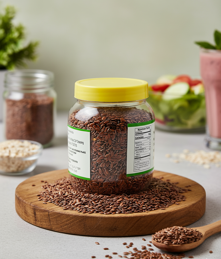 PORGY Flax Seeds – 250g Omega-3, fiber and protein rich seeds for heart