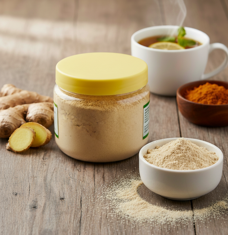 PORGY Ginger Powder – 100g Pure and aromatic ginger for curries and tea
