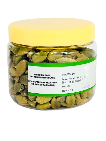 PORGY Green Cardamom – 50g Premium whole elaichi pods with natural aromatic flavor