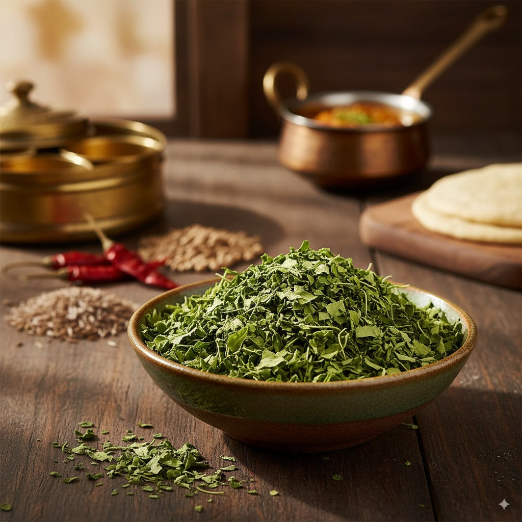 PORGY Kasuri Methi – 50g Premium dried fenugreek leaves for curries and breads