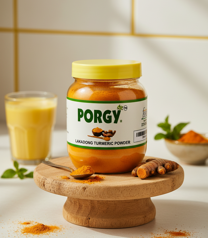 PORGY Lakadong Turmeric Powder – 250g High curcumin haldi for immunity