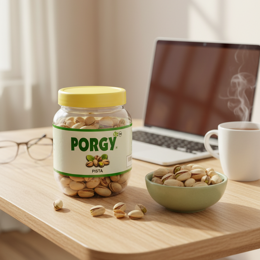 PORGY Pistachios Roasted & Salted – 200g Handpicked nuts that are roasted, salted