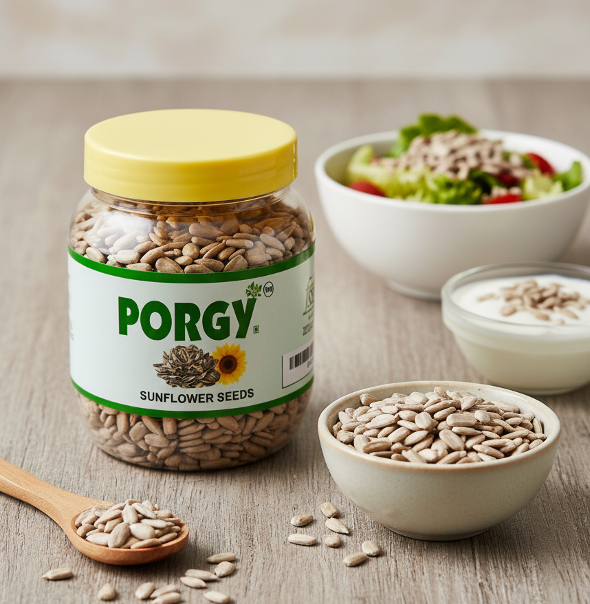 PORGY Sunflower Seeds – 250g Rich in vitamin E, protein and healthy fats