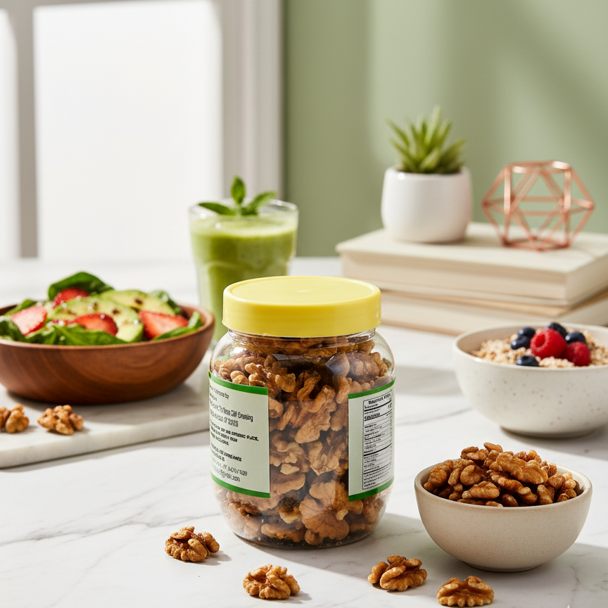 PORGY Walnut Kernels – 200g Premium grade walnuts sealed